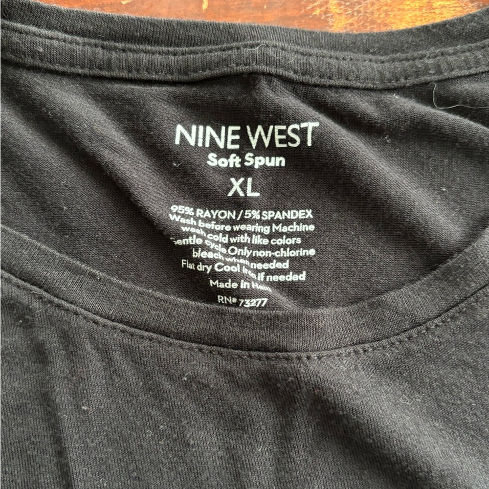 Nine West Black Soft Spun Top XL